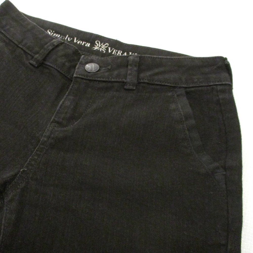 😎💞 SIMPLY VERA – VINTAGE VERA WANG BLACK JEANS – SIZE 2 – NWOT 💞😎 - Picture 14 of 16